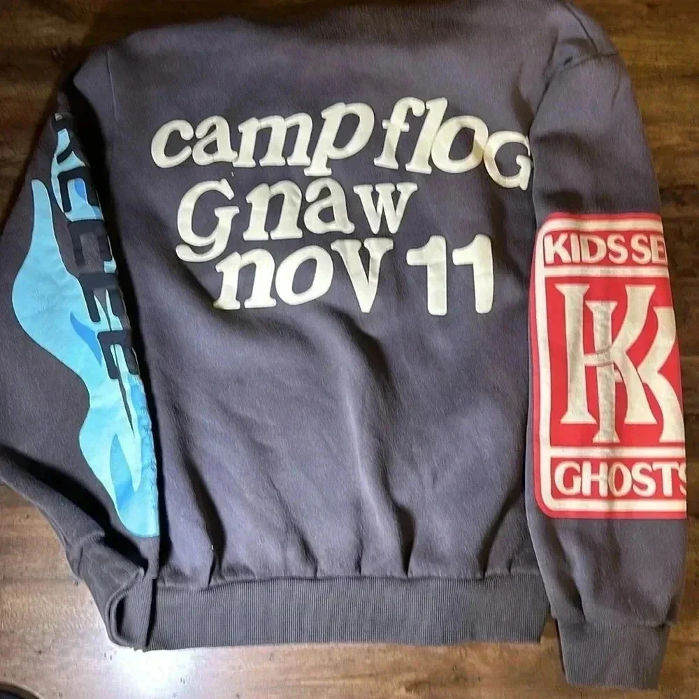 kids see ghosts lucky me I see ghosts | camp flog gnaw sweatshirt hoodie unisex - Picture 8 of 14